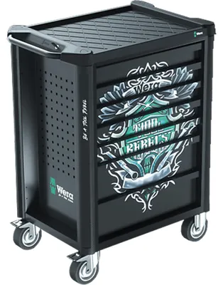 Produktbild von Wera 05150130001, Kunststoff, Schwarz, 7 Schublade(n), 250 kg, 785 mm, 518 mm