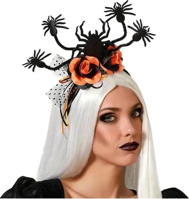 Produktbild von Atosa Halloween Spinnendiadem Mehrfarbig Mehrfarbig One Size
