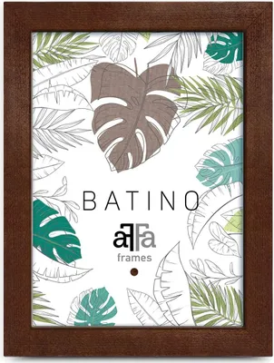 Produktbild von aFFa frames, Batino, Bilderrahmen aus Holz, Hell, Rechteckig, mit Acrylglasfront, HDF-Hintergrund, Braun, 13x18 cm