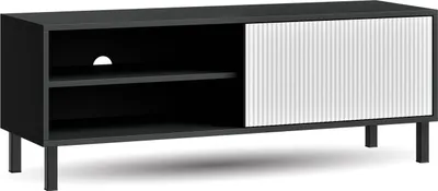 Produktbild von Planetmöbel Liora TV-Schrank 120 cm Anthrazit Weiß Fernsehschrank für Wohnzimmer