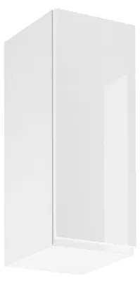 Image de Meuble haut de cuisine ARBOR - largeur 30 cm, blanc brillant, version gauche
