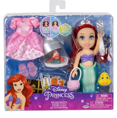 Image de Jakks Pacific - Lalka Ariel w stylu Disney Mała Syrenka 15 cm, Land and Sea