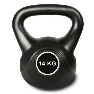 Produktbild von Kettlebell 14 Kg Schwarz Kugelhantel Krafttraining 10Kg/12Kg/14Kg/16Kg