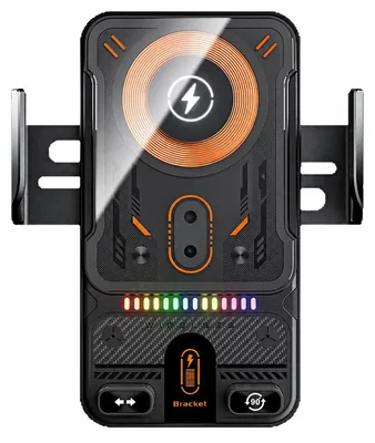 Produktbild von 15 W kabellose Autohalterung – Qi-Induktive Ladestation, Luftauslass – Automatische Klemme – Handyhalterung und Ladegerät für iPhone und Samsung