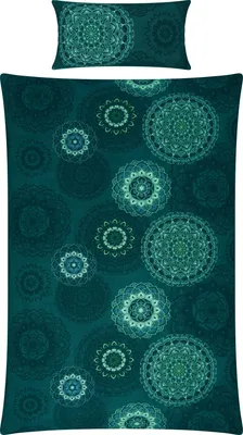 Produktbild von Erwin Müller Bettwäsche petrol 1x 135x220 cm + 1x 40x80 cm