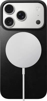 Produktbild von Leder Handyhülle für iPhone 17 Pro, Nomad Magnetic Leather Back, Schwarz