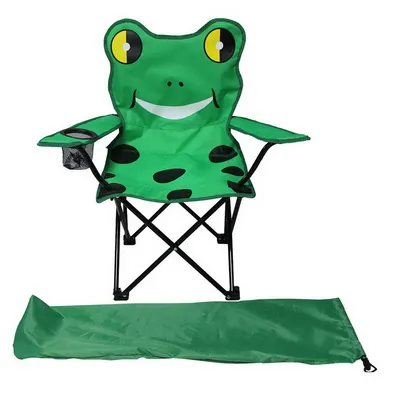 Produktbild von LEX Linder Exclusiv Anglersessel für Kinder mit Getränkehalter MC2504 Motiv: Frosch