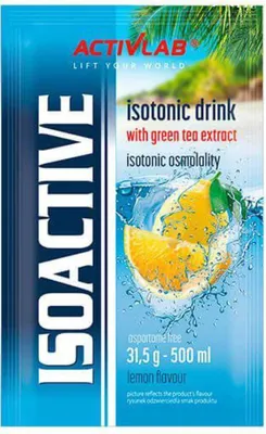 Immagine prodotto di Bevanda isotonica in polvere al gusto di limone 31,5 g Isoactive