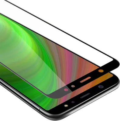 Obrázok produktu pre Cadorabo pancierová fólia pre Samsung Galaxy A6 2018 ochranná fólia v čiernej farbe na celý displej tvrdené ochranné sklo