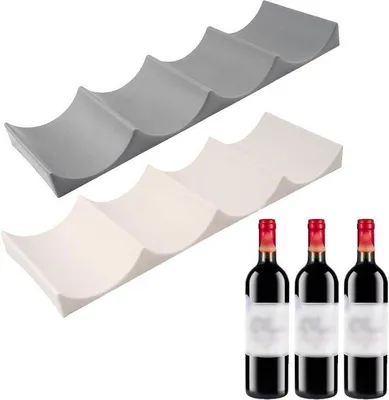 Produktbild von Famanu Flaschenhalter Set von 2 stapelbar für Kühlschrank und Vorratsraum