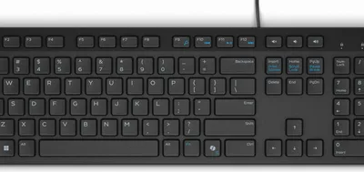 Produktbild von DELL kabelgebundene Tastatur – KB216 - belgisch (AZERTY) - schwarz, Volle Größe (100%), Kabelgebunden, USB, Membran Key Switch, AZERTY, Schwarz