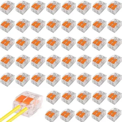 Produktbild von Elektrische Kabelverbinder 50 Stück Orange für feste Kabel