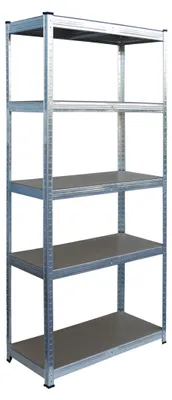 Zdjęcie produktu dla Regał o dużej nośności Relaxdays, 5 półek, wymiary: 180 x 60 x 30 cm, nośność do 875 kg, do piwnicy i garażu, regał magazynowy, stal, kolor srebrny, Obraz wygenerowany przez AI