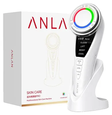 Produktbild von Gesichtsmassager, EMS-Technologie, Metallkonstruktion, wiederaufladbarer Akku, Kältekompresse, multifunktional