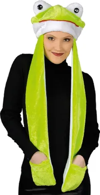 Produktbild von K10230209-A Froschmütze mit Handwärmer Froschkappe