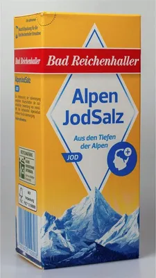 Produktbild von Salz Bad Reichenhaller Alpen JodSalz | jodiertes Speisesalz | aus den Alpen | 500 g