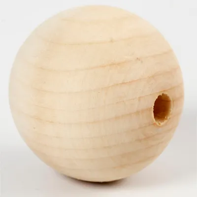 Produktbild von Creativ Company Holzperlen 50 mm natur Bastelset 4 Stück