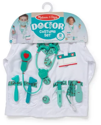 Immagine prodotto di Costume da medico Melissa & Doug, costume con maschera, bambino, unisex, uniforme, medico, verde, bianco