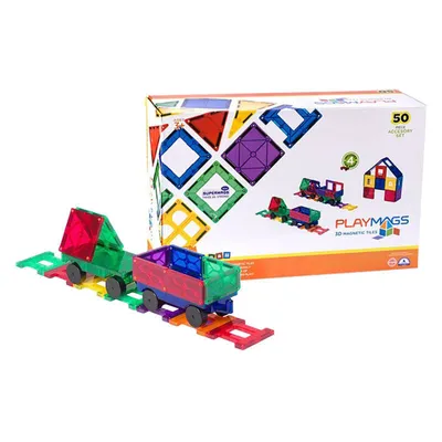 Obrázok produktu pre 3D Train Playmags magnetické kocky 153, 50 kusov