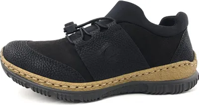 Produktbild von Rieker Damenschuhe Halbschuhe Bequem Sneaker Schwarz Freizeit, Schuhgröße:41 EU