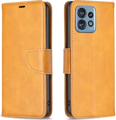 Produktbild von Mobigear Excellent  Motorola Edge 40 Pro Hülle Klapphülle Geldbörse - Cognac