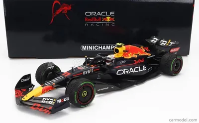 Imagen del producto de Minichamps 1:18, equipo Oracle Red Bull Racing, modelo RB18, Sergio Pérez, segundo lugar en el Gran Premio de Japón 2022