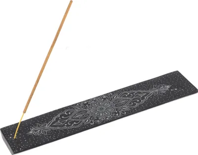 Produktbild von Speckstein Räucherstäbchenhalter - Ornament, Grau, 1*5*25 cm, Räucherstäbchen Halter