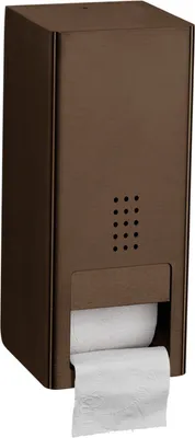 Bronzefarbener Toilettenpapierrollenhalter doppelt aus Edelstahl