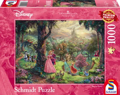 Produktbild von Puzzle 1000 T. Kinkade Disney Dornrös