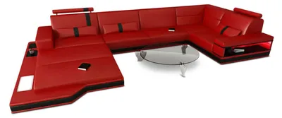Produktbild von Mini Sofa Messana U-Form in Leder