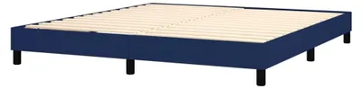 Produktbild von Boxspringbett Blau 203x183cm mit Einzeltaschenfederkernmatratze - ideal für Rücken- und Bauchschläfer