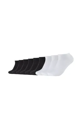 Produktbild von Camano Sneakersocken 9er Pack ca-soft in schlichtem Design black white 39-42