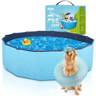 Produktbild von Nobleza Faltbarer Haustierpool 120x30cm, PVC, 339l, für Hunde/Kinder