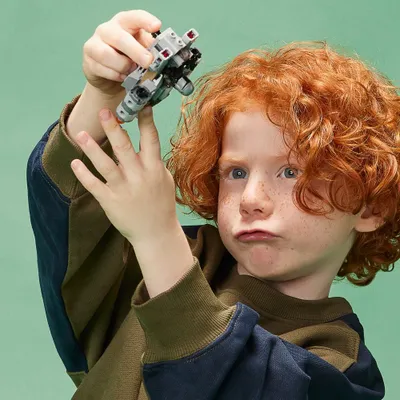 Produktbild von LEGO 75321 Star Wars Razor Crest Microfighter mit Mandalorianischem Kanonenboot & Mandalorianer-Figur, kreatives Spielzeug-Set für Kinder ab 6 Jahren