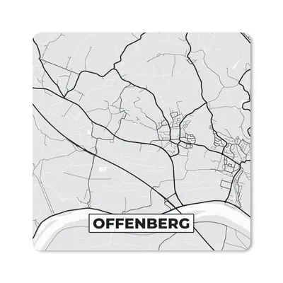 Produktbild von MuchoWow® Mauspad Mousepad Offenberg - Stadtplan - Deutschland - Karte 20x20 cm - Mousepads - Maus Mat - Pad - Mausunterlage - Desk Mat - Bureauartikeln