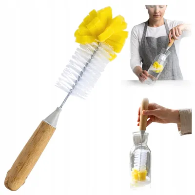 Produktbild von Schaum Lange Flaschenbürste mit Schwamm