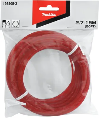 Produktbild von Makita 198505-3 roter Kleeblatt-Draht-Freischneider Fadenschneider 2,7 mm 15 m