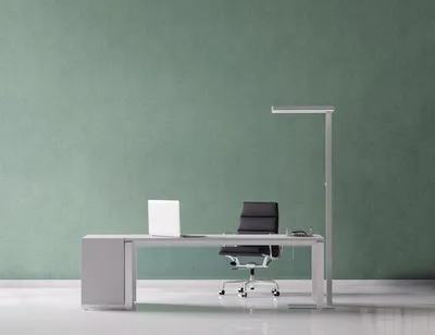Produktbild von MAUL Standleuchte MAULjaval LED 4.000 K dimmbar Standfuß 196 cm silber