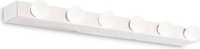 Ideal lux PRIVÈ AP6 Wandleuchte mit E14 Fassungen Struktur Weiß zeitloses Design