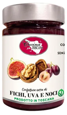 Produktbild von Konfitüre aus Feigen, Walnüssen und Weintrauben 320g - Cucina Toscana