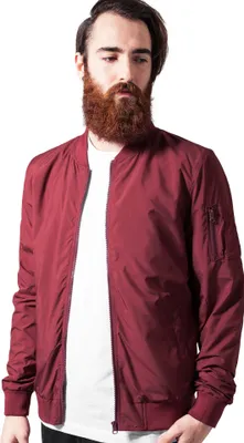 Produktbild von Urban Classics Light bomber Jacket Burgundy
