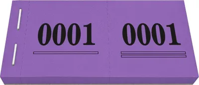 Produktbild von CombiCraft Nummernblock / Doppelnummer Goody in Lila - 1000 Abrisse