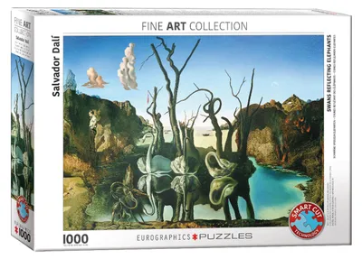 Obrázek produktu pro Puzzle 1000 elementów - Łabędzie odbijające słonie
