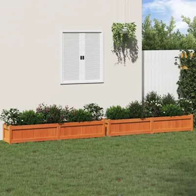 Produktbild von vidaXL Pflanzkübel 2 Stk. Wachsbraun Massivholz Kiefer
