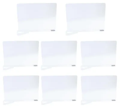 Produktbild von Omgoods – Transparente Acryl-Plankenhalter – Set mit 8 Stück zur Organisation