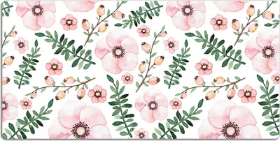 Produktbild von Schreibtischmatte Tischunterlage 90x45 cm Mauspad - Blume