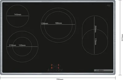 Produktbild von Bosch Serie 4 PKH845BB1D, Schwarz, Integriert, Keramik, Glaskeramik, 4 Zone(n), 4 Zone(n)