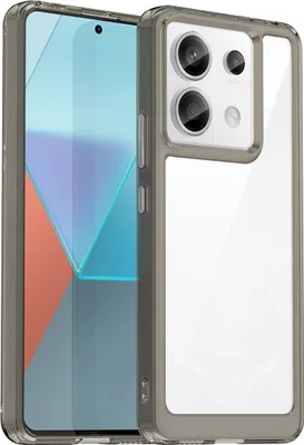 Immagine prodotto di Custodia per Xiaomi Redmi Note 13 Pro trasparente, antiurto TPU silicone custodia protettiva Grigio