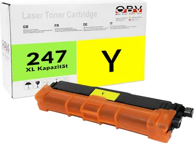 Produktbild von OBV Kompatibel 247 TN247Y Toner passend für Brother HL-L3210CW DCP-L3550CDW HL-L3230CDW MFC-L3770CDW MF-CL3750CDW - gelb 2300 Seiten