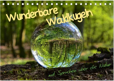 Produktbild von Wunderbare Waldkugeln (Tischkalender 2025 DIN A5 quer), CALVENDO Monatskalender